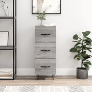 Credenza-Buffet-Armadio da cucina Grigio Sonoma 34,5x34x90 cm in Legno Multistrato 422846