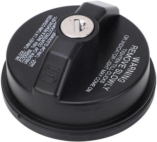 Tappo di serbatoio bloccabile - Sostituzione per Avalon/Landcruiser - Nero - ABS - Incluso 2 Chiavi - Codici OE 77300-47020/10504 - Tappo di serbatoio carburante