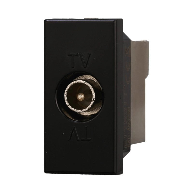 Connettore Presa TV Terminale Maschio Colore Nero Compatibile Con Bticino Axolute
