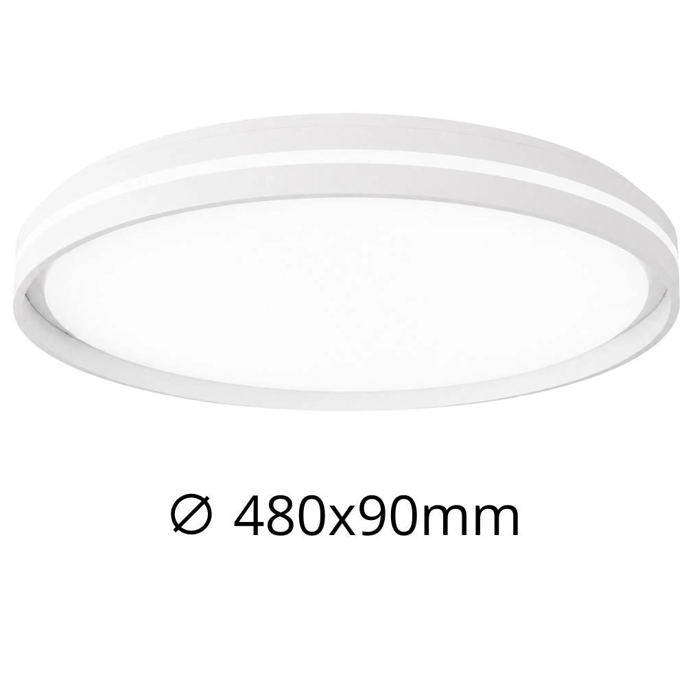 Plafoniera led 40w rgb cct bianca con telecomando e funzione memoria