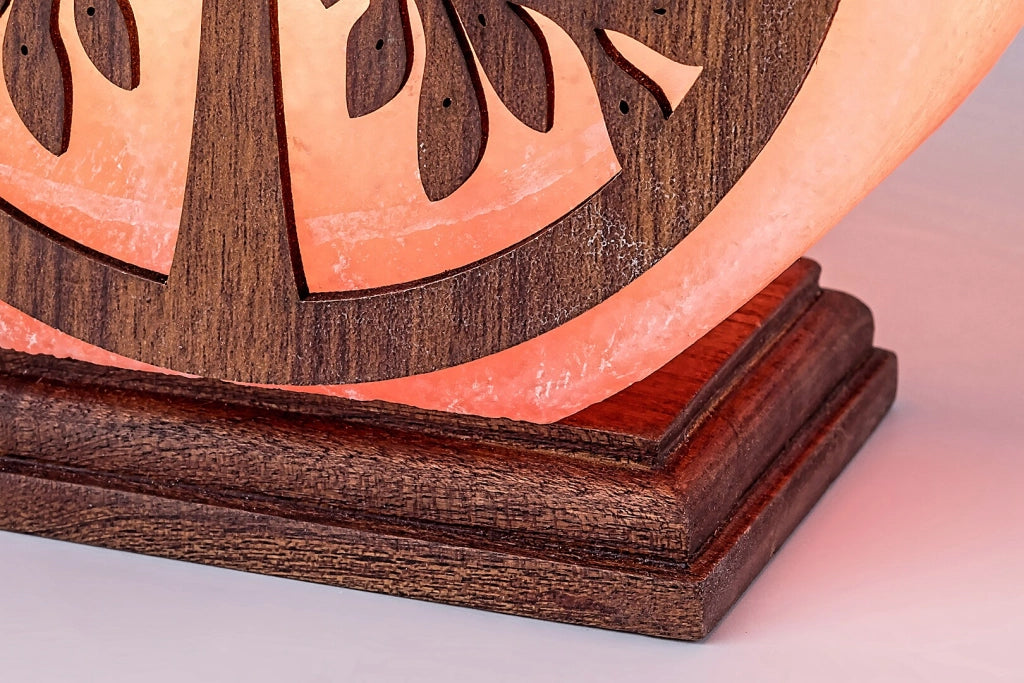 Lampada da tavolo in sale arancione E14 Igdrasil Rabalux