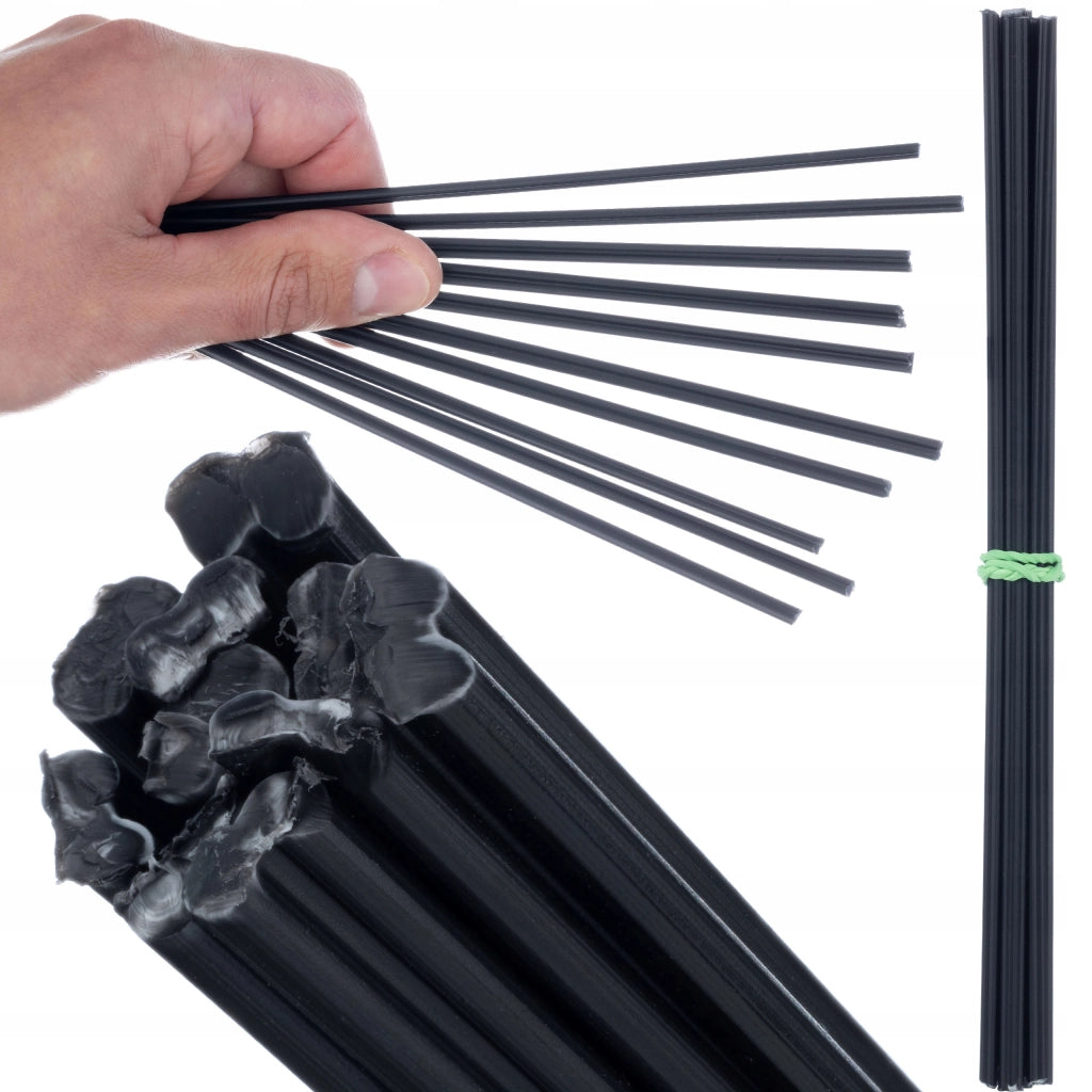 Saldatura Plastica PP PP+T40 PP/EPDM ABS PC+PBT – Fili 20-42 cm | Nero/Bianco | Uso Universale Auto, Industria, Casa