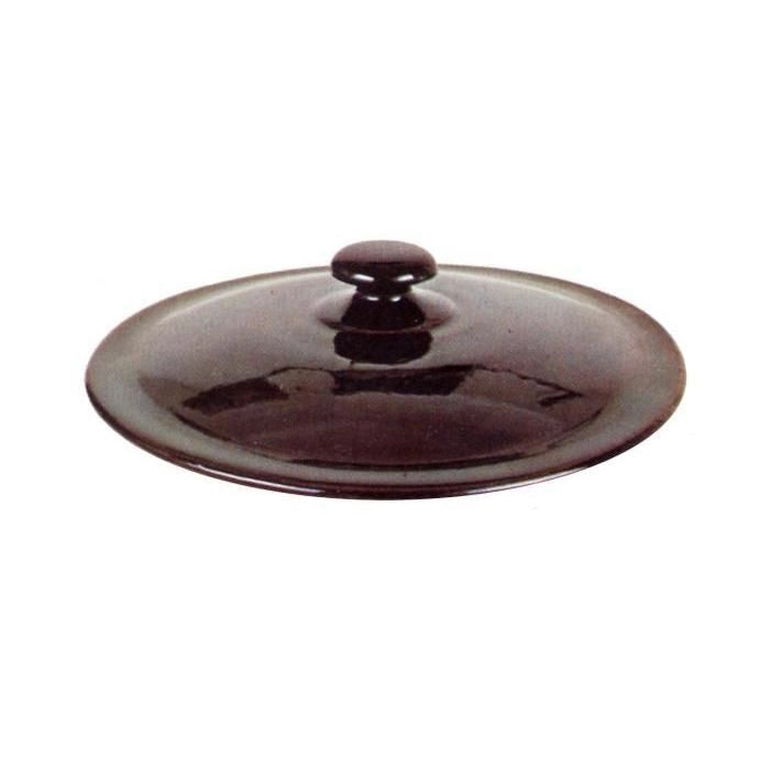 Vulcania 5673020 La Folgore Coperchio in Terracotta 20 cm smaltato adatto microonde e lavastoviglie Made in Italy colore Marrone