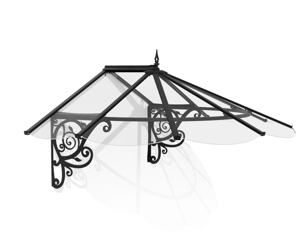 Pensilina Da Esterno 175X125X80 cm  Trasparente - Canopia Lily