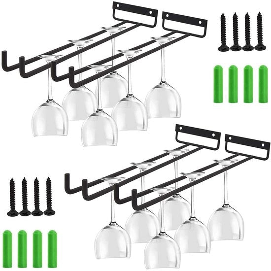 Sostegno per bicchieri da bagno 30cm - Chiusura ermetica - Supporto per bicchieri da bagno - Sostegno metallico - Risparmio di spazio - Facile da installare