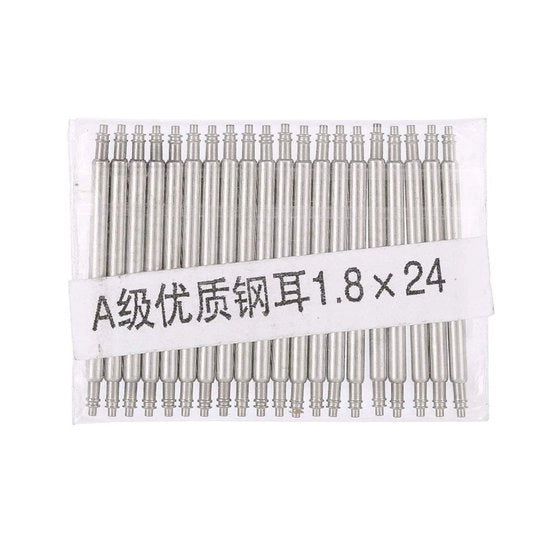 Piastrine per orologio - Piastrine di sostituzione forti - 20 pezzi - 19/24mm - Acciaio resistentente all'usura/ inossidabile - Lunga durata - Piastrine per orologio
