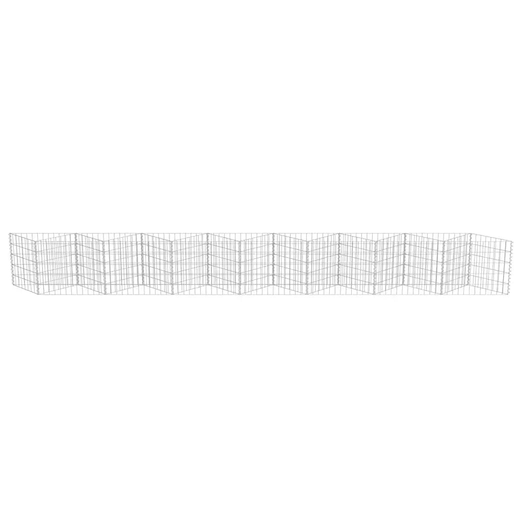 Gabbione in Acciaio Zincato 450x30x50 cm 143572