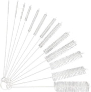 Set di spazzole per bottiglie - 13 pezzi (diverse misure) per la pulizia di bottiglie di latte per bambini, biberon, bottiglie di acqua, tazze da tè e tubi di reazione
