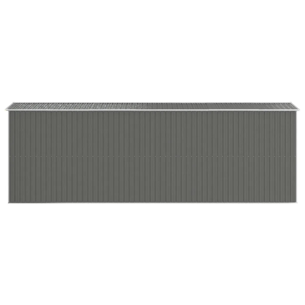 Capanno da Giardino Grigio Chiaro 192x606x223cm Acciaio Zincato 3147443