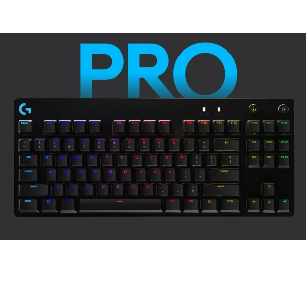 Logitech g pro mechanical gaming keyboard - black - us int l - intnl - 920-009392
