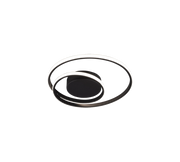 Plafoniera LED spirale, metallo, nero, D 39 cm, Zibal