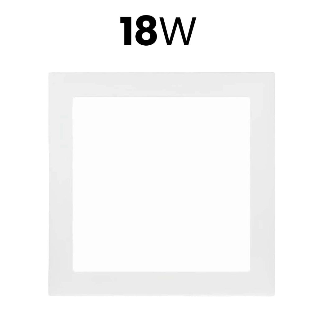 Pannello LED Quadrato 18W 20x20cm Incassato nel Soffitto Design Moderno Bianco Avizar