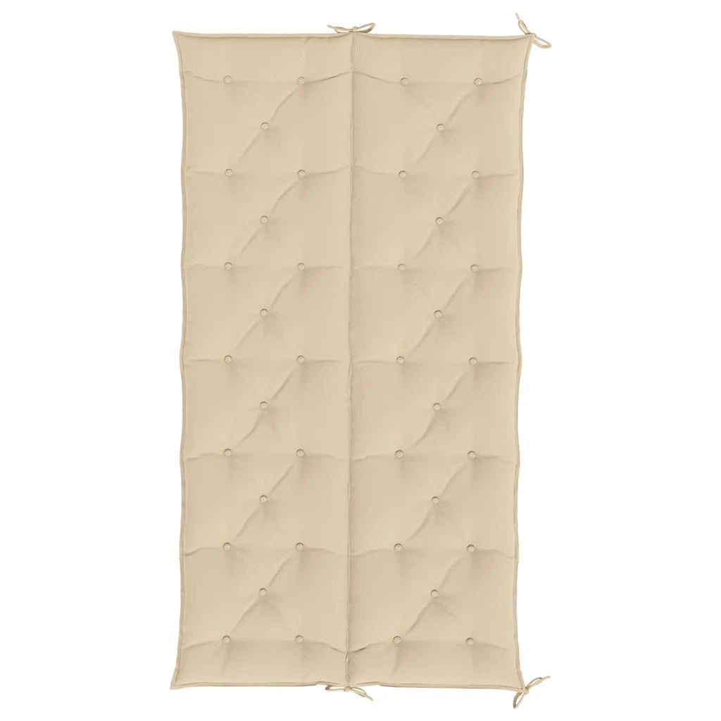 Cuscini Panca da Giardino 2pz Beige 200x50x7cm Tessuto Oxford