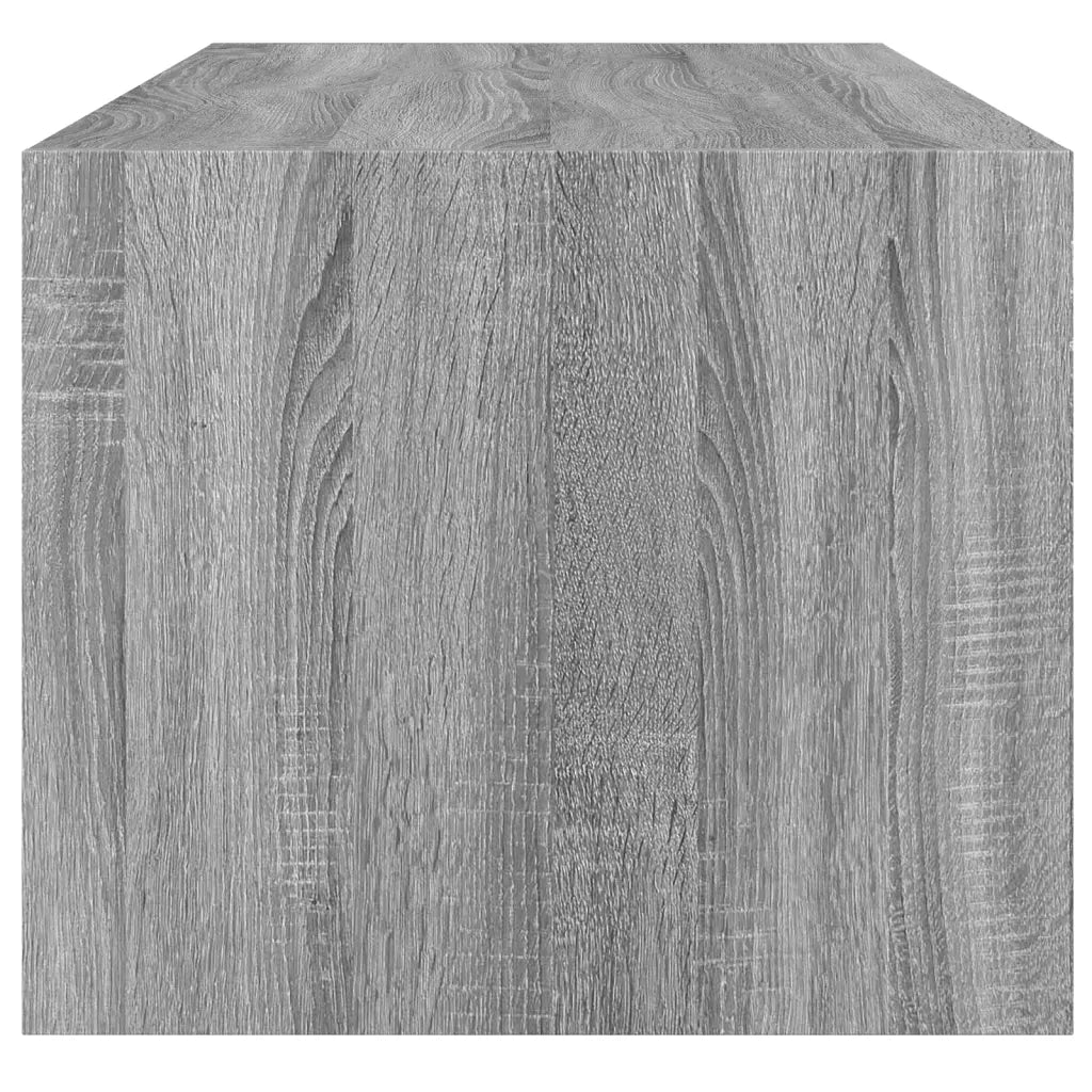 Tavolino da salotto | Tavolino da caff¨¨ | Tavolino da Soggiorno con Ante in Vetro Grigio Sonoma 102x50x42cm