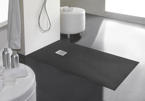 Piatto Doccia in Pietra 75x140 cm Bonussi Ardesia Stone Side Grigio Antracite