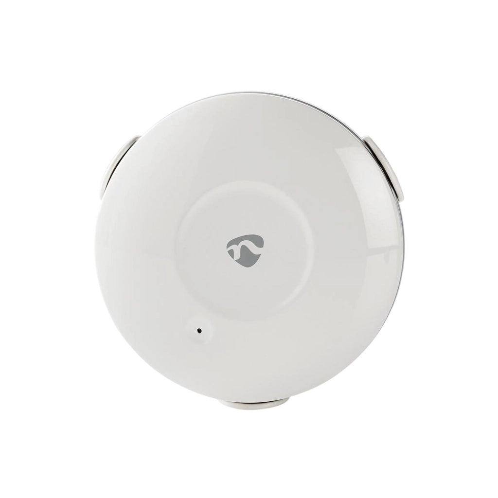 Rivelatore d'acqua intelligente rotondo connesso via Wi-Fi con allarme da 50dB Bianco Nedis