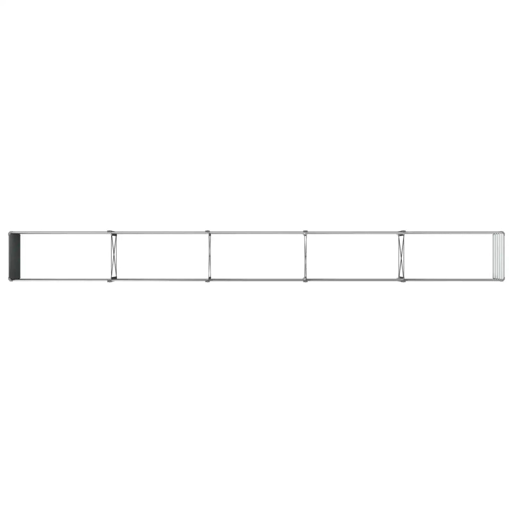 Letto rialzato da giardino Antracite 400 x 40 x 55 cm 8006279