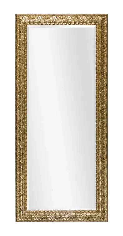Mobili2g - specchiera in foglia oro rettangolare misure: 200 x h. 90 x p. 5