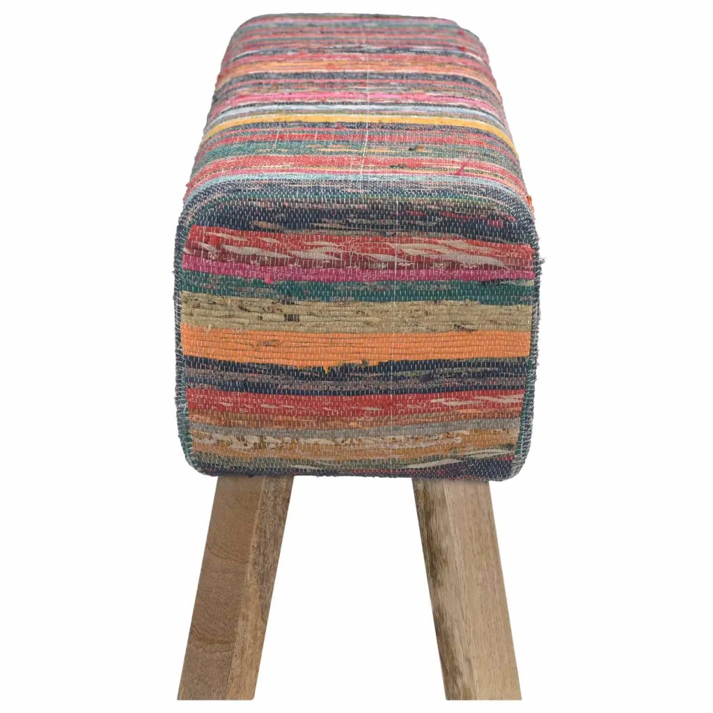 panchina 110 x 30 x 45 cm Pelle Vera Multicolore 42042117