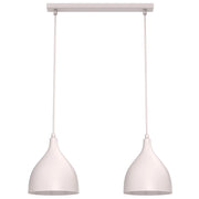 Lampada sospesa 2 luci E27 cashmere Noak classic Luminex