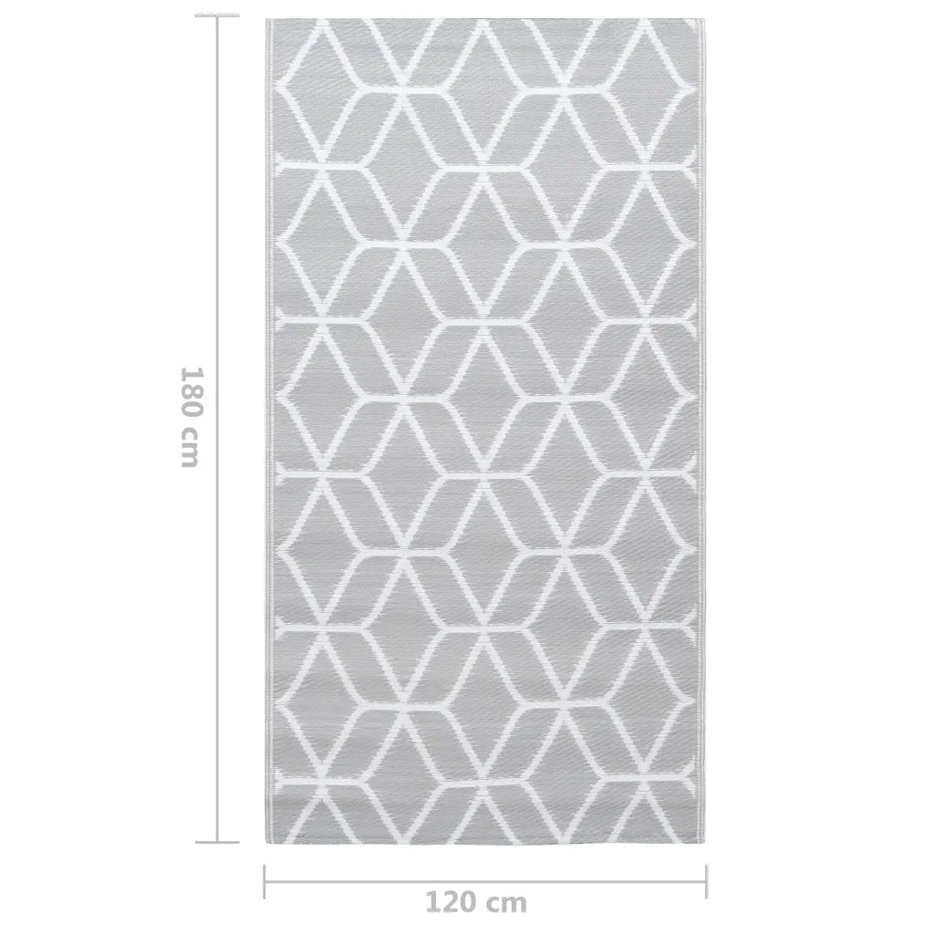 Tappeto da Esterni ARAKIL Grigio 120x180 cm in PP CFW5763815