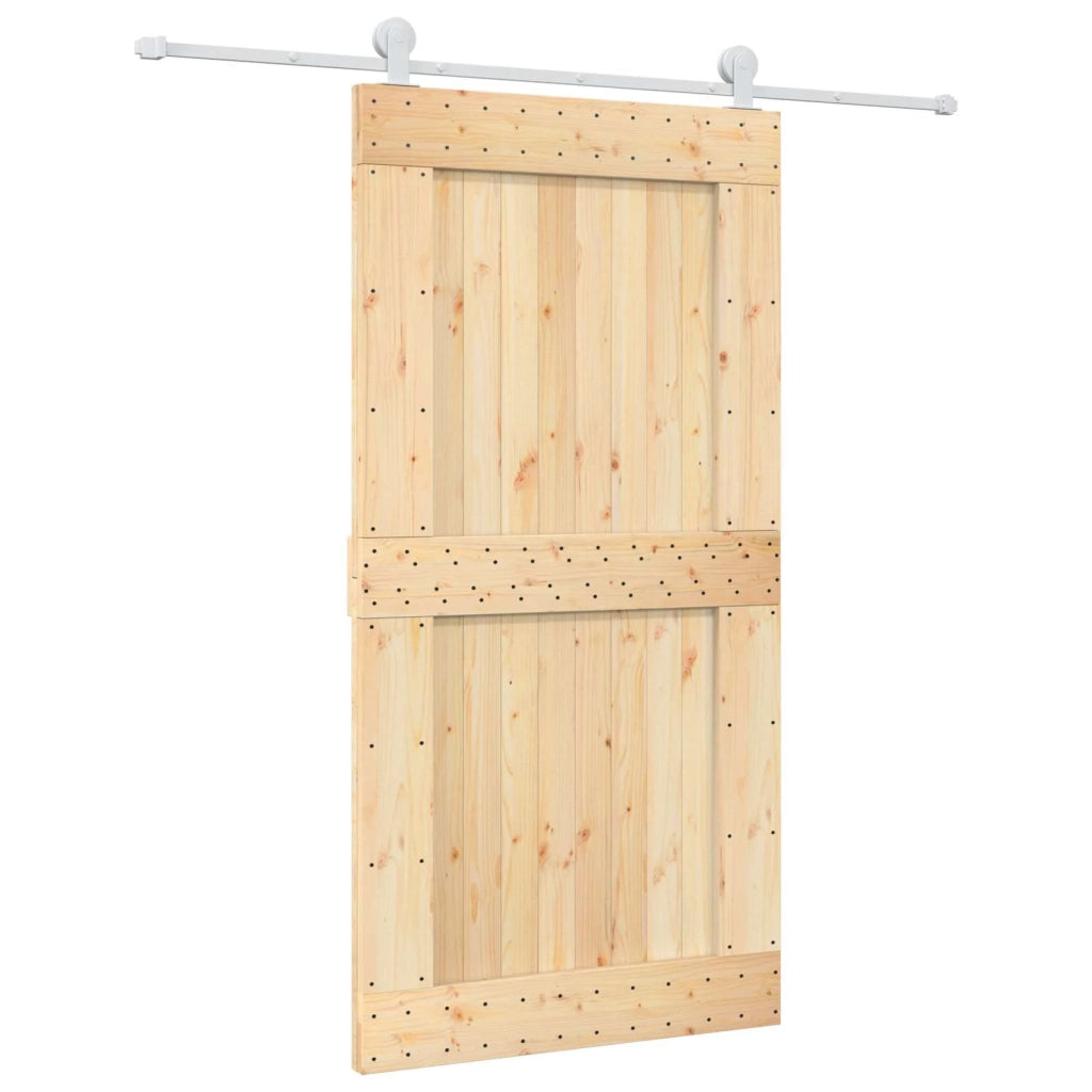 Porta scorrevole Naturale e Bianco 3445037