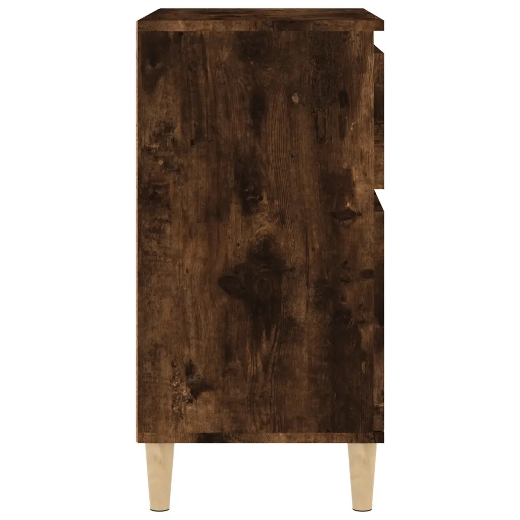 Credenza-Buffet-Armadio da cucina Rovere Fumo 60x35x70 cm in Legno Multistrato 582379