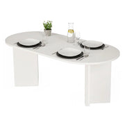 Monterano, Tavolo Fisso 6 Posti, 180x89.5x75h cm Bianco