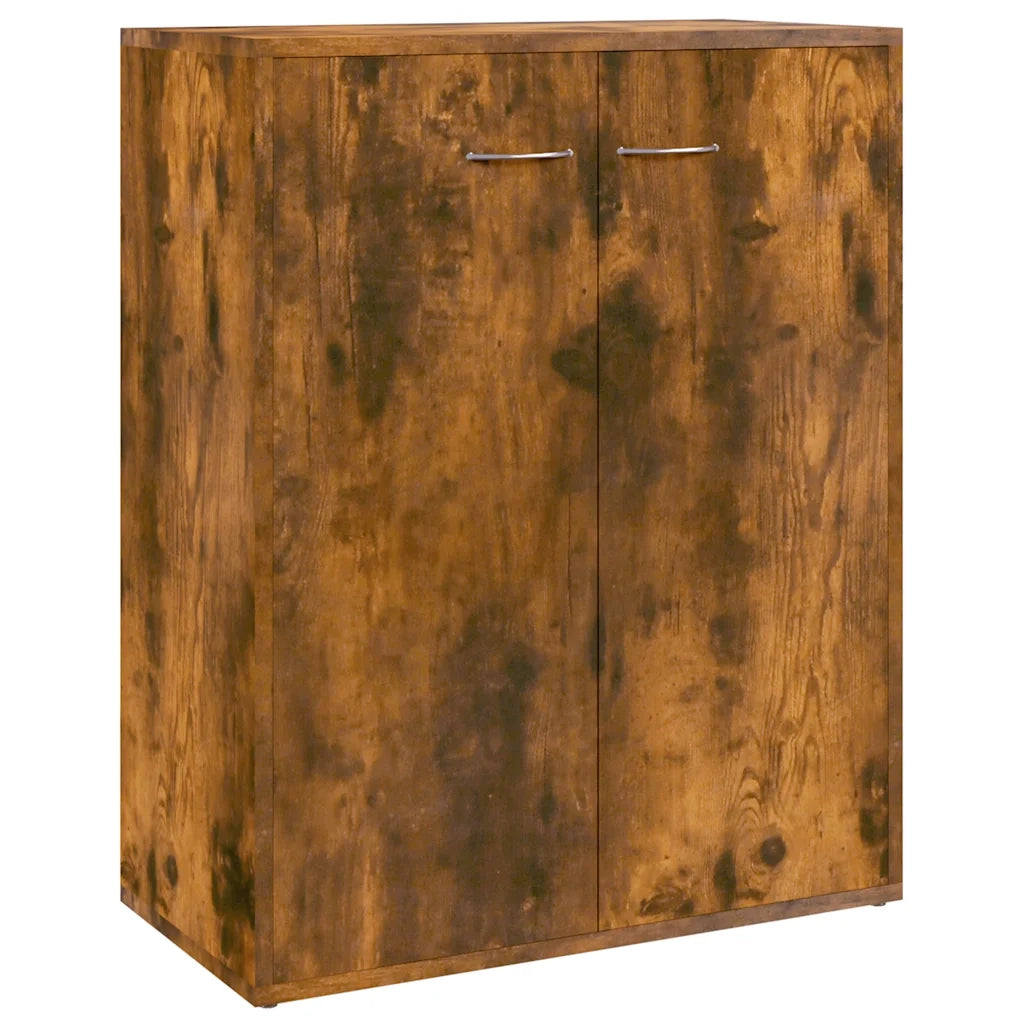 Credenza Rovere Fumo 60x30x75 cm in Legno Multistrato 815378