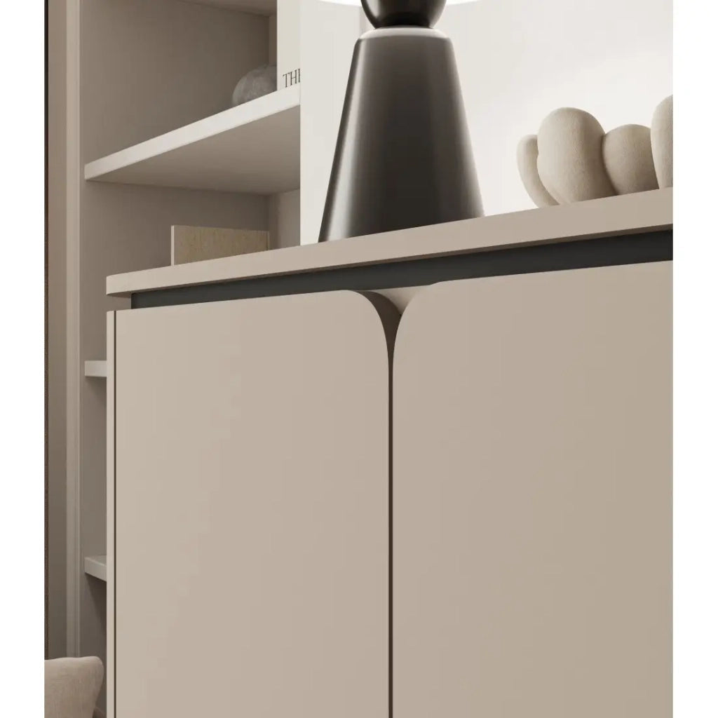 Set di mobili BELLA – Credenza, mobile TV e credenza alta – Finitura Congo opaco chic