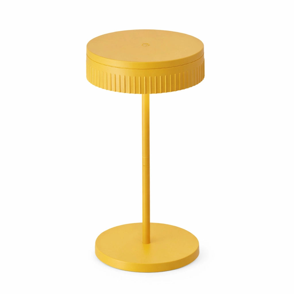 LAMPADA TAVOLO LED RICARICABILE TOUCH USB 2000MAH DESIGN MODERNO GIALLO LPT146