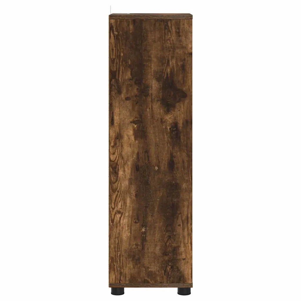 Mobile da Bagno | Armadio da bagno con cassetto Rovere fum¨¦ 30,5 x 30 x 101 cm