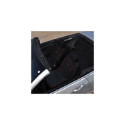 Trade Shop - Coprisedili Universali Per Auto 6 Pezzi Colore Nero Finiture Rosse Design Turbo -