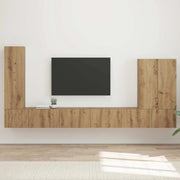 Set di Mobiletto da TV a Parete 6 pcs Rovere artigianale 3408960