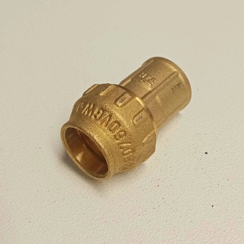 Raccordo f 25x3/4 niples in ottone filettato femmina con tenuta o-ring ed ogiva in ottone