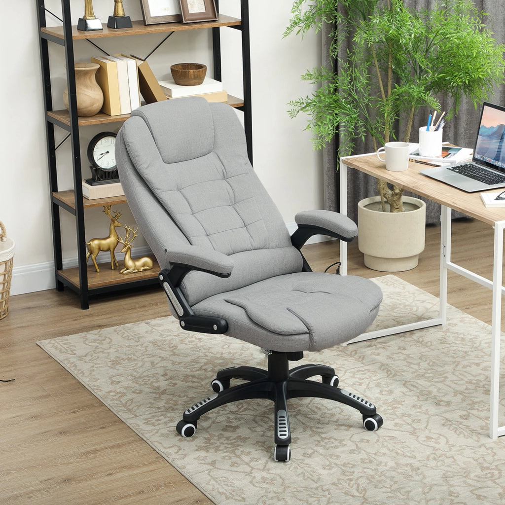 Poltrona Massaggiante Elettrica con Riscaldamento ¨C Zephmum ¨C Grigio