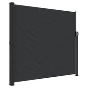 Tenda da Sole | Tenda parasole Laterale Retrattile Nera 180x600 cm