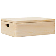 Scatola in Legno con Coperchio&Manici 40x30x13 cm Legno di Pino CFW3008861