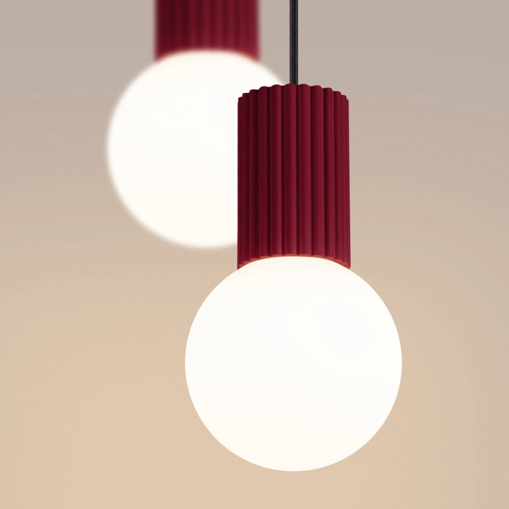 Lampada a sospensione HALO 2P bordeaux