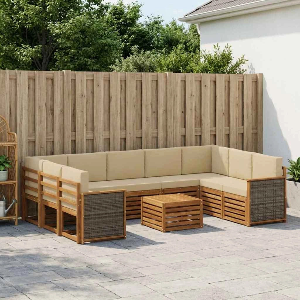Set divani Legno di Acacia Massello 3384859