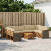 Set divani Legno di Acacia Massello 3384859