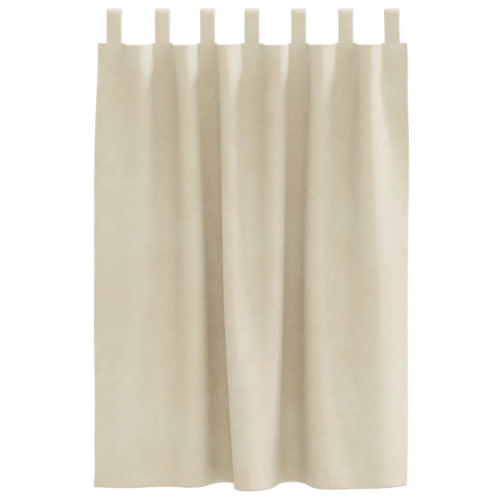 Tende oscuranti 2 pcs Crema 140 x 140 cm Velluto 4107188