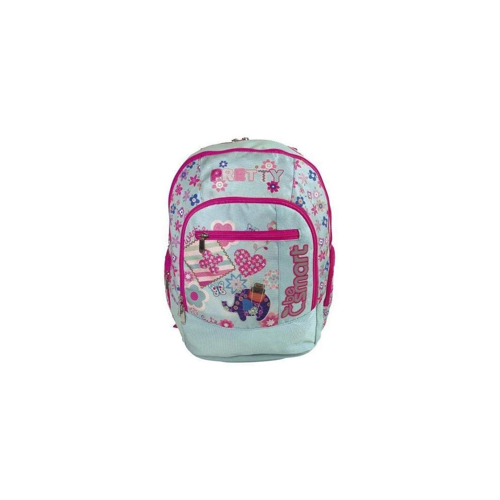 Trade Shop - Zaino Scuola Be Smart Cartella Doppio Scomparto Elemntari Medie Bambine Ragazze -