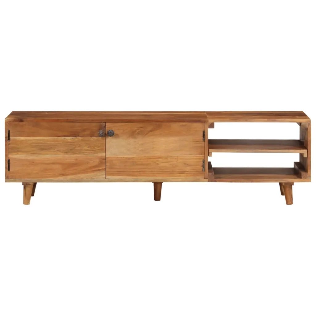 Mobile TV Massello di Acacia con Finitura Sheesham 140x30x40 cm  cod mxl 15760
