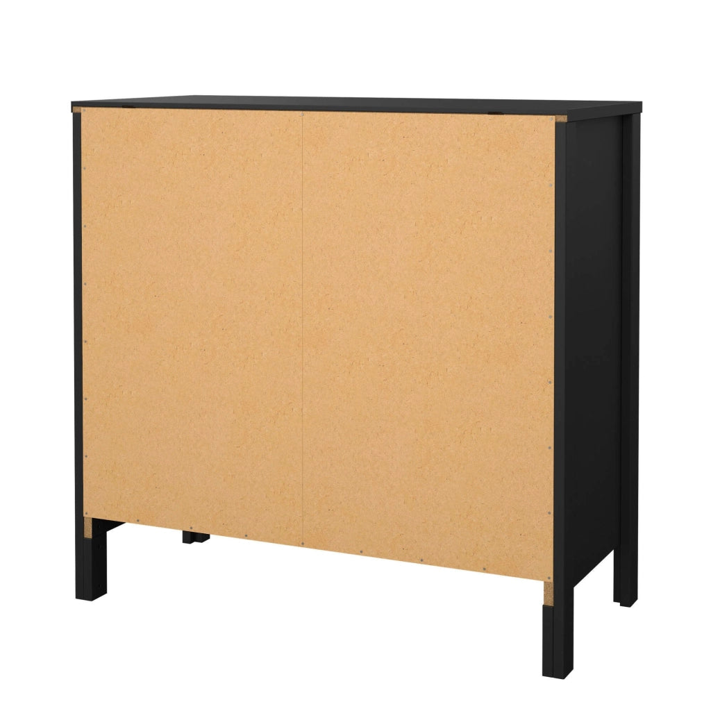 Cassettiera Sagar, Settimino multiuso, Comò camera da letto, Mobile con cassetti, 82x38 h80 cm, Nero