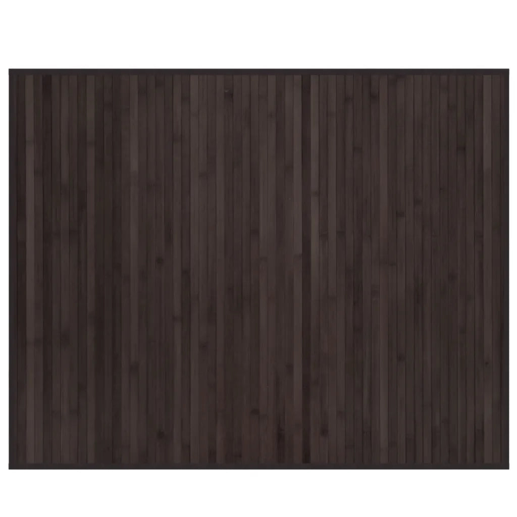 Tappeto Rettangolare Marrone Scuro 80x100 cm in BambÃ¹