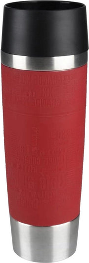 Tazza Viaggio Grande Isolante 0,5 L in Acciaio Inox - Rosso - Tazza Termica