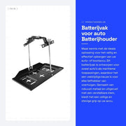 Vak per batteria per auto - Otrebbiabile per auto e barca - Batteria holder per auto - Batteria supporto per auto - Klem metallica - Batteria wisselplaat universale