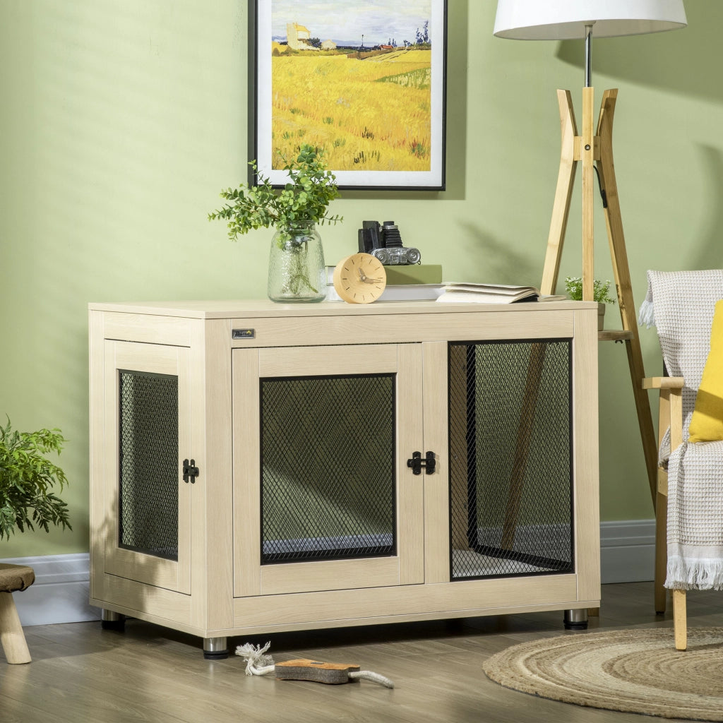Casetta per Cani ¨C zephmum ¨C Naturale e Nero 94x60x71.5
