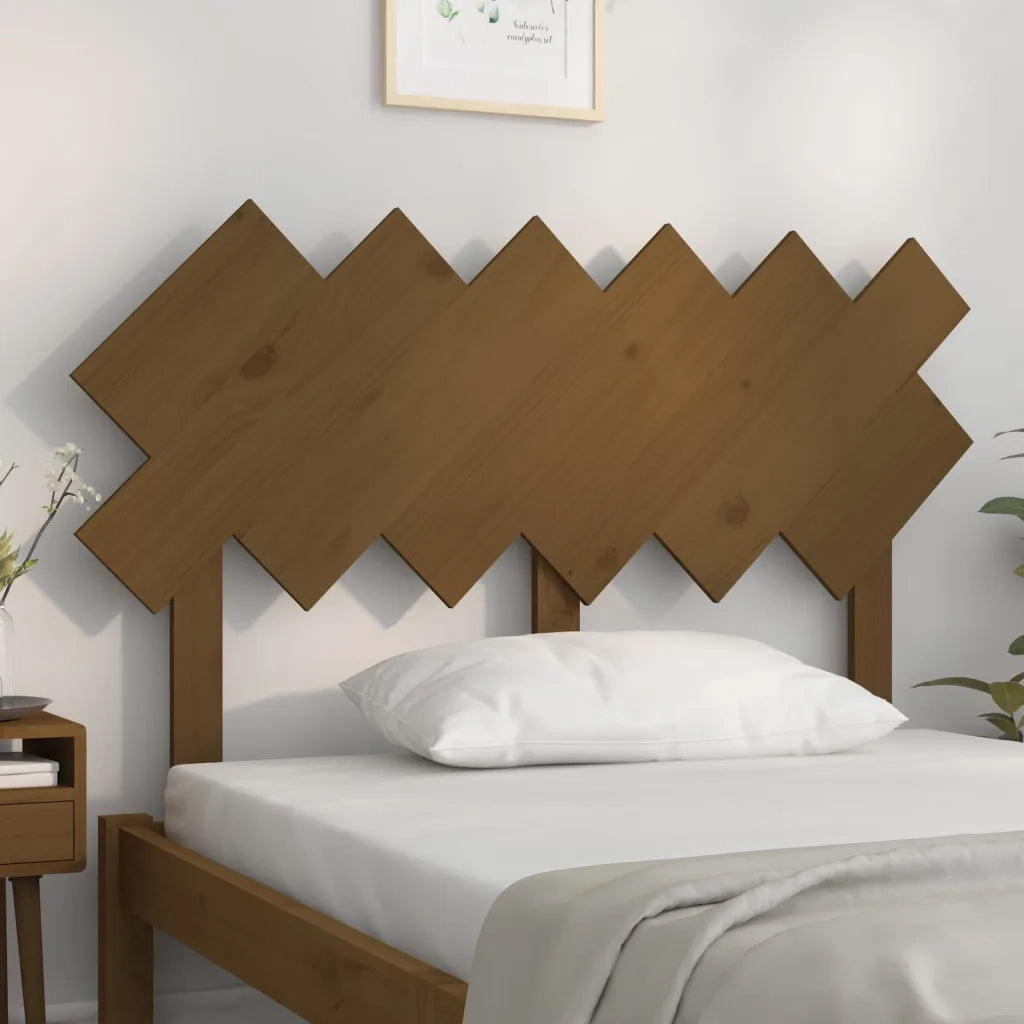 Testiera per Letto Ambra 122,5x3x80,5 cm Legno Massello di Pino 819213